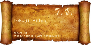 Tokaji Vilma névjegykártya